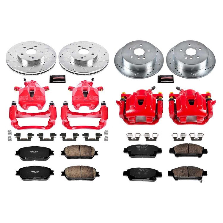 1 CLICK KIT W/CALIPERS F&R 2004-2010 TOYOTA SIENNA/