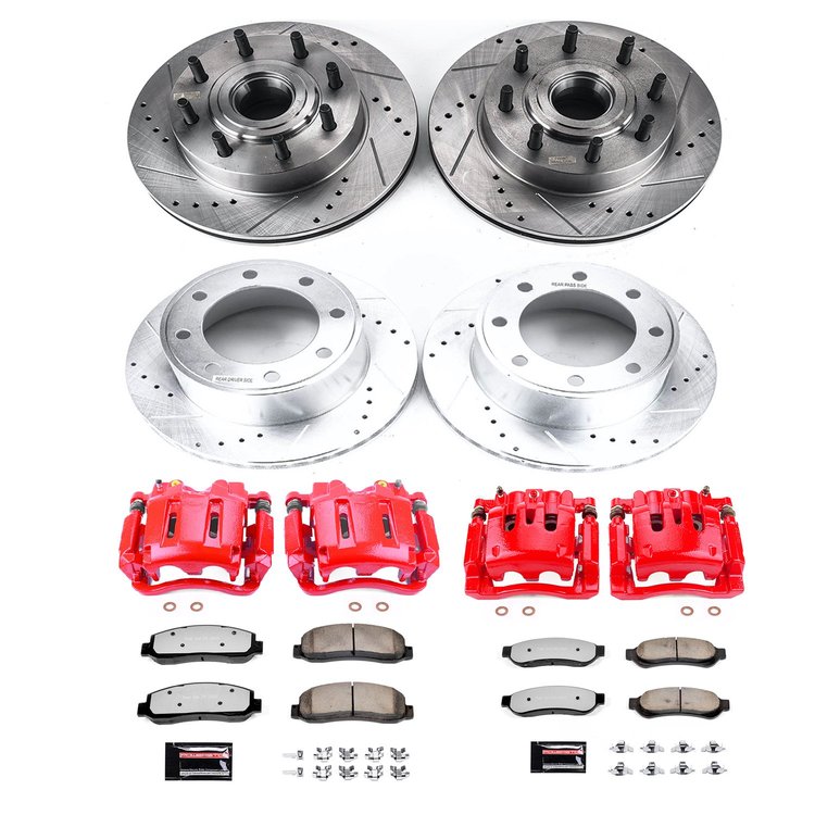 Truck and Towing Z36 Brake Upgrade Kit Cross-Drilled and Slotted Rotors Z36 Carbon Ceramic Brake Pad