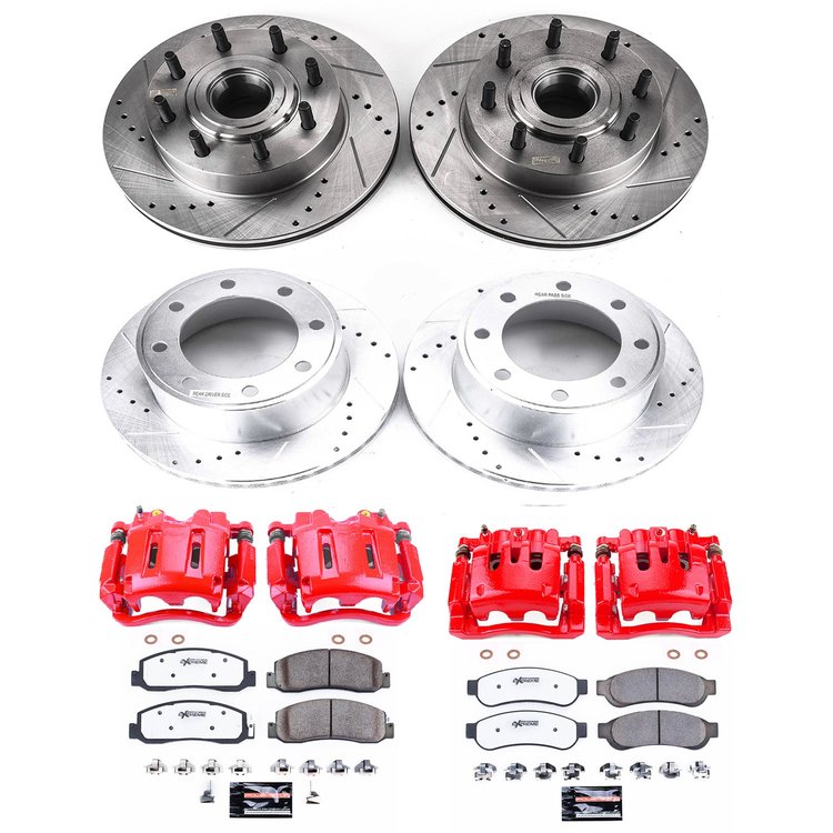 Truck and Towing Z36 Brake Upgrade Kit Cross-Drilled and Slotted Rotors Z36 Carbon Ceramic Brake Pad