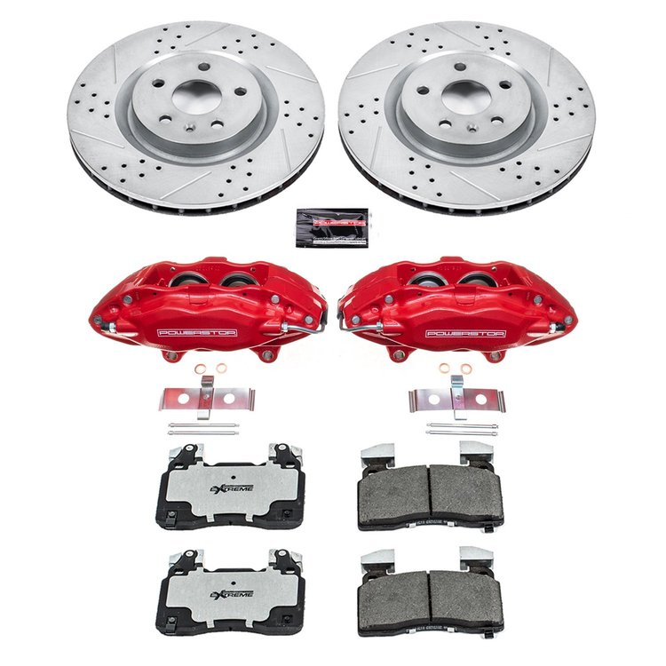 Street Warrior Brake Upgrade Kit Cross-Drilled and Slotted Rotors Z26 Extreme Street Performance Bra