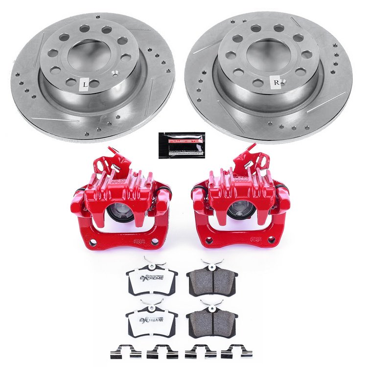 Z26 Extreme Street Warrior Rear Brake Kit w/Calipers Fits Select 2010-2018 Audi, Volkswagen Models