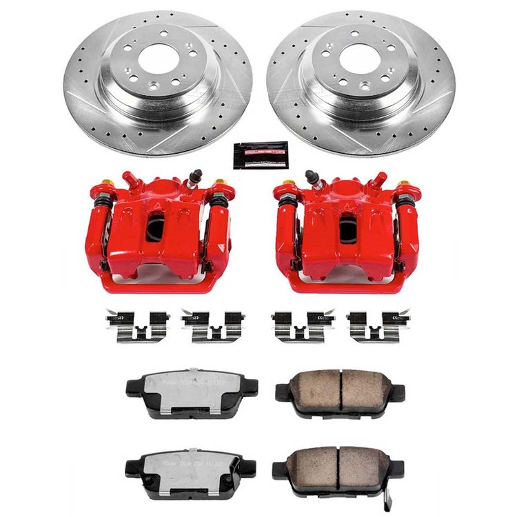 Truck and Towing Z36 Brake Upgrade Kit Cross-Drilled and Slotted Rotors Z36 Carbon Ceramic Brake Pad
