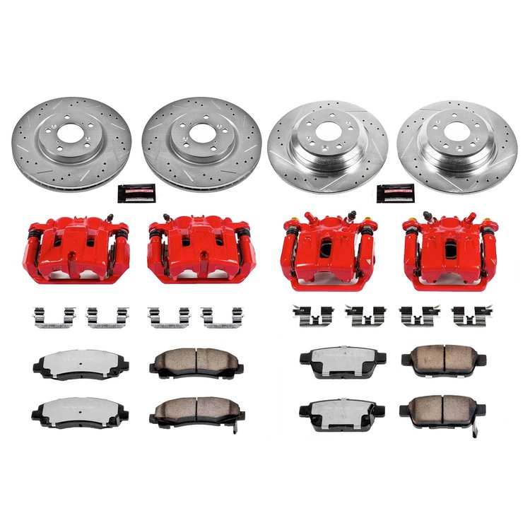 Truck and Towing Z36 Brake Upgrade Kit Cross-Drilled and Slotted Rotors Z36 Carbon Ceramic Brake Pad