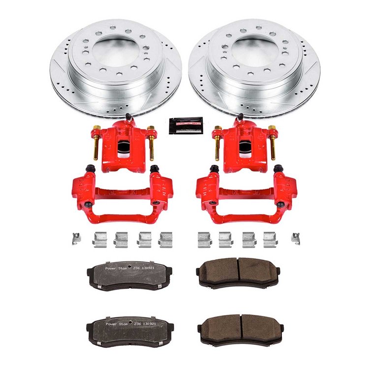 Truck and Towing Z36 Brake Upgrade Kit Cross-Drilled and Slotted Rotors Z36 Carbon Ceramic Brake Pad