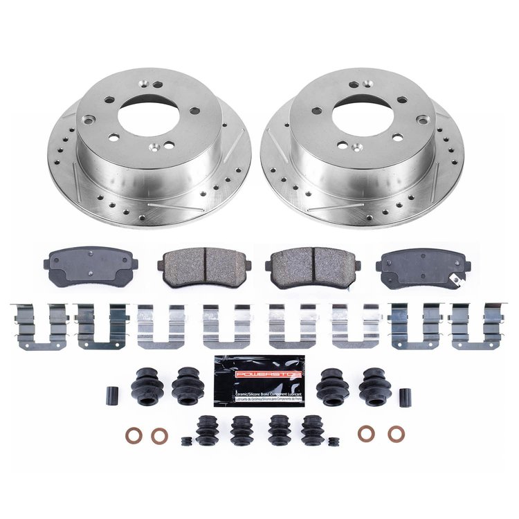 KC5915 Z23 Daily Driver Carbon-Fiber Ceramic Pads Drilled & Slotted Rotor & Caliper Kit