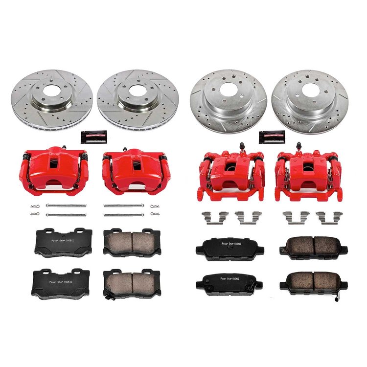 1 CLICK KIT W/CALIPERS F&R 2009-2014 NISSAN MAXIMA/