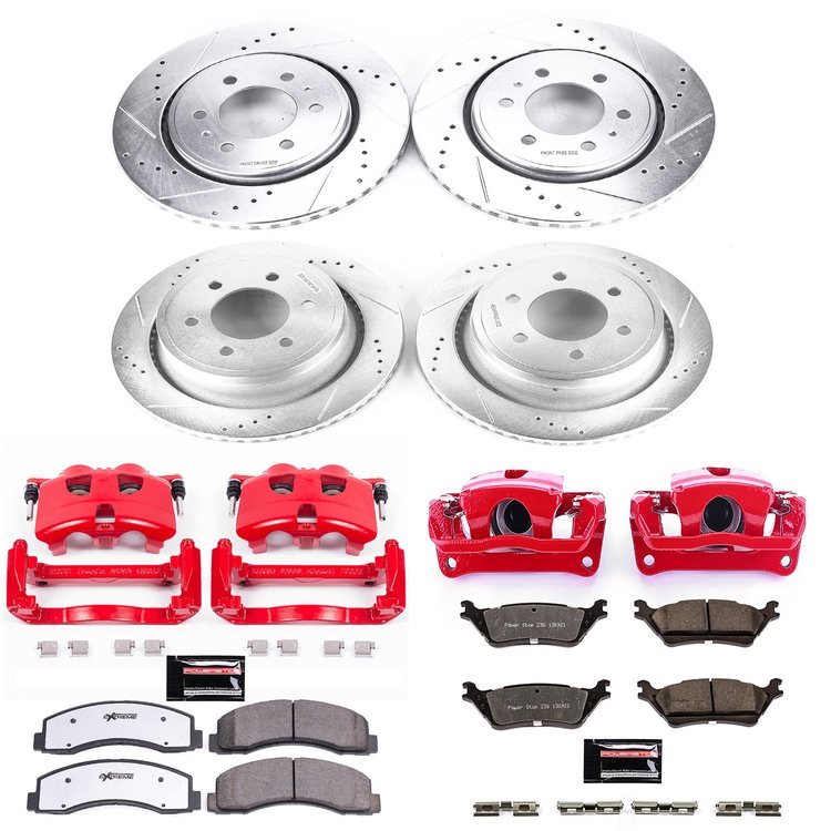 Truck and Towing Z36 Brake Upgrade Kit Cross-Drilled and Slotted Rotors Z36 Carbon Ceramic Brake Pad
