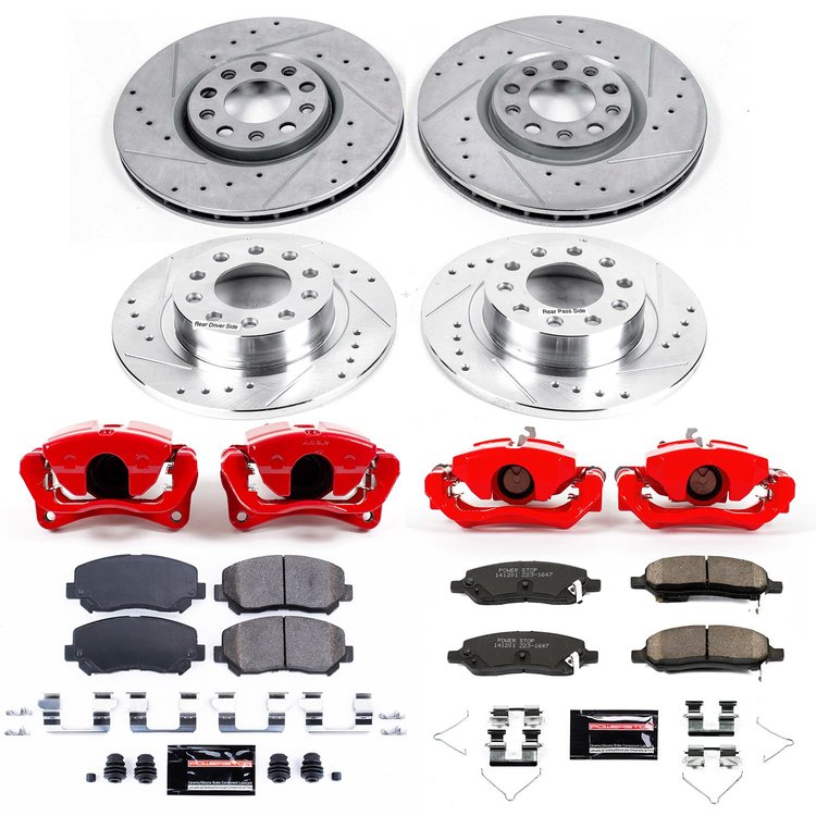 1 CLICK KIT W/CALIPERS F&R 2013-2014 DODGE DART/