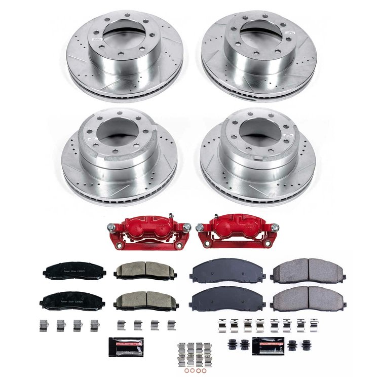 KC6405 Z23 Daily Driver Carbon-Fiber Ceramic Pads Drilled & Slotted Rotor & Caliper Kit