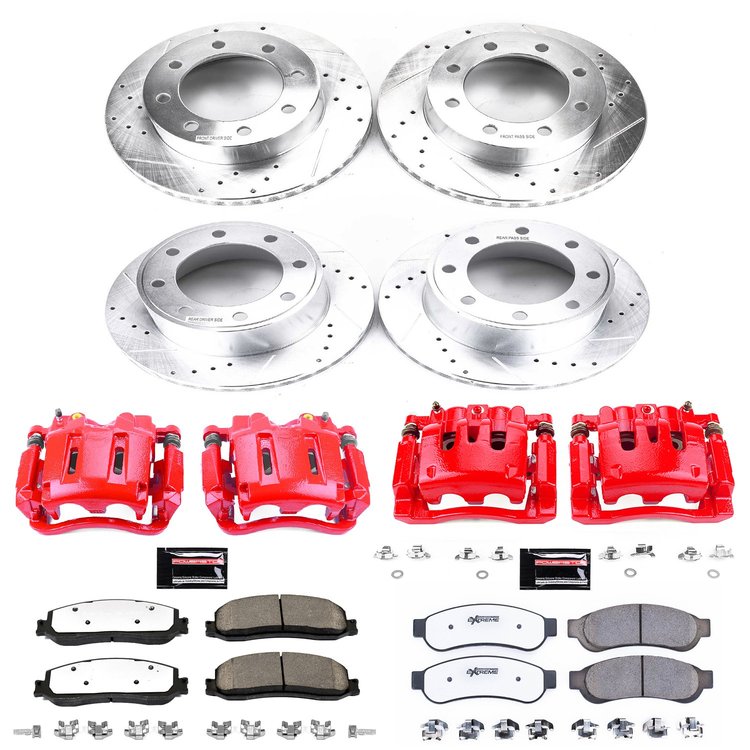 Truck and Towing Z36 Brake Upgrade Kit Cross-Drilled and Slotted Rotors Z36 Carbon Ceramic Brake Pad