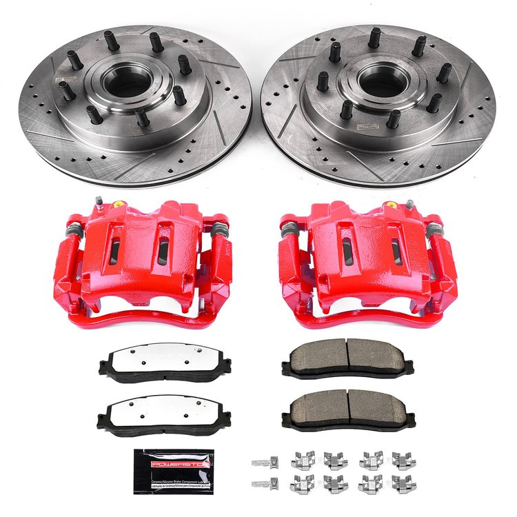 Truck and Towing Z36 Brake Upgrade Kit Cross-Drilled and Slotted Rotors Z36 Carbon Ceramic Brake Pad