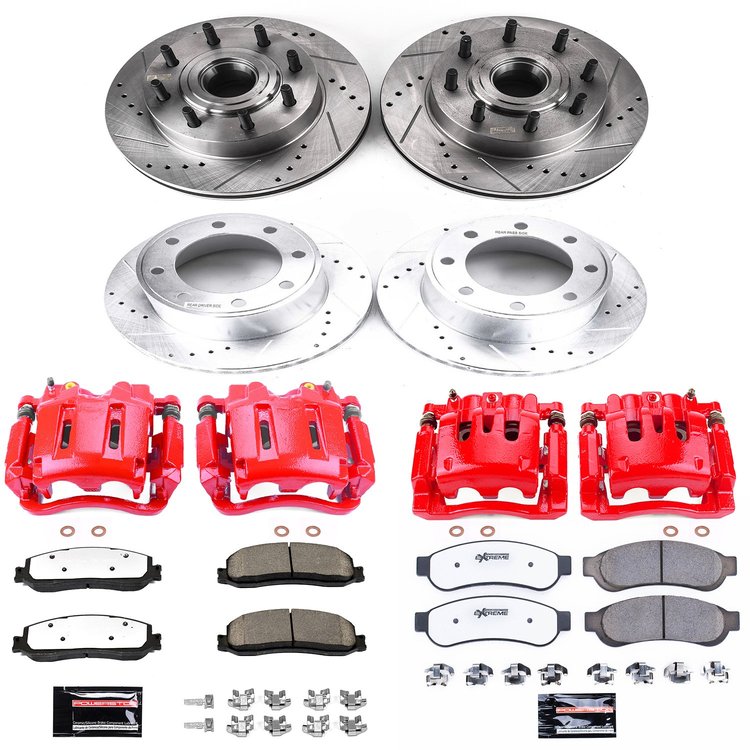 Truck and Towing Z36 Brake Upgrade Kit Cross-Drilled and Slotted Rotors Z36 Carbon Ceramic Brake Pad