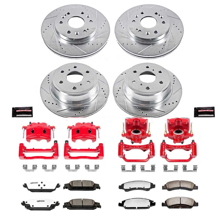 Truck and Towing Z36 Brake Upgrade Kit Cross-Drilled and Slotted Rotors Z36 Carbon Ceramic Brake Pad