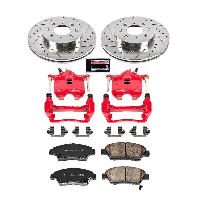 1 CLICK KIT W/CALIPERS FRONT 1993-1995 HONDA CIVIC COUPE/1993-1997 HONDA CIVIC DEL SOL/