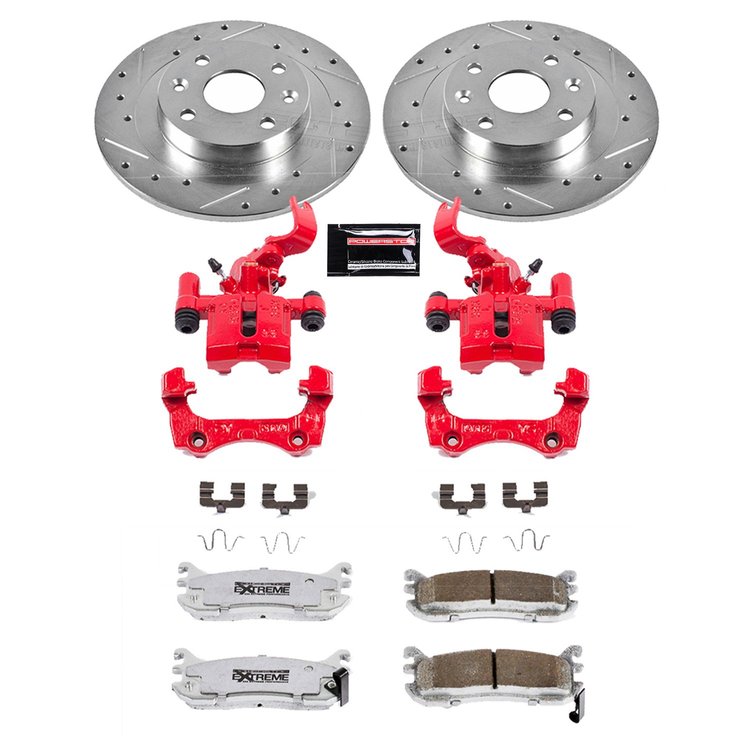 Street Warrior Brake Upgrade Kit Cross-Drilled and Slotted Rotors Z26 Extreme Street Performance Bra