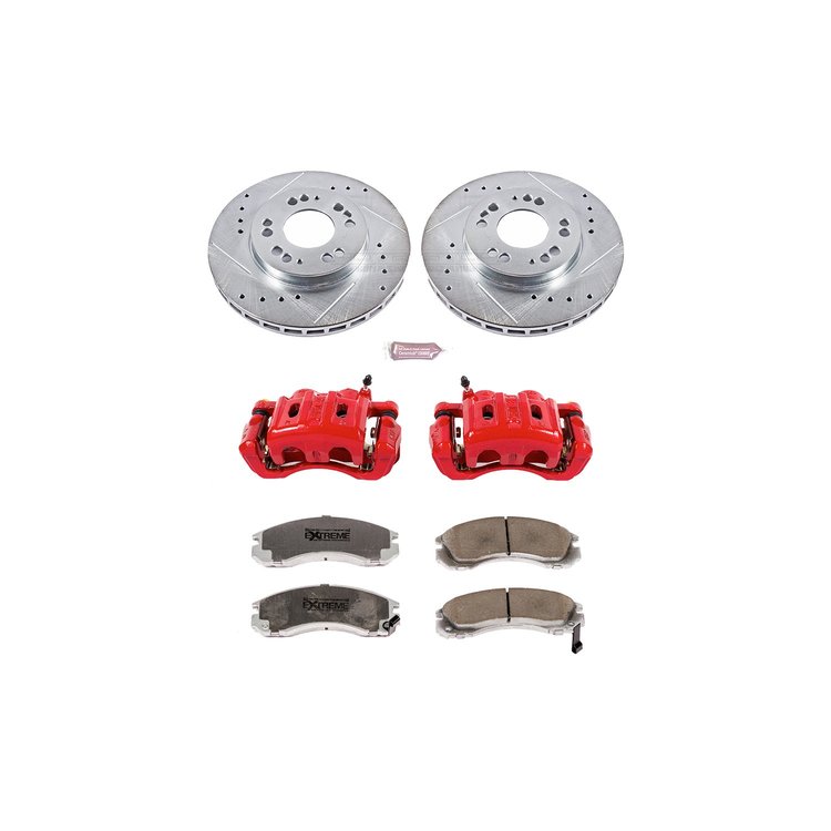 Street Warrior Brake Upgrade Kit Cross-Drilled and Slotted Rotors Z26 Extreme Street Performance Bra