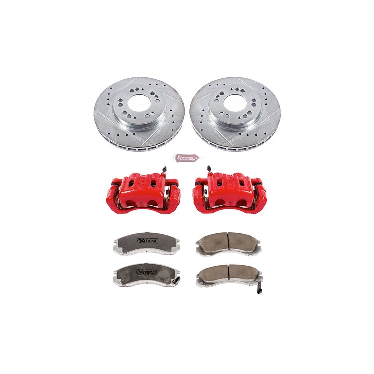 Street Warrior Brake Upgrade Kit Cross-Drilled and Slotted Rotors Z26 Extreme Street Performance Bra