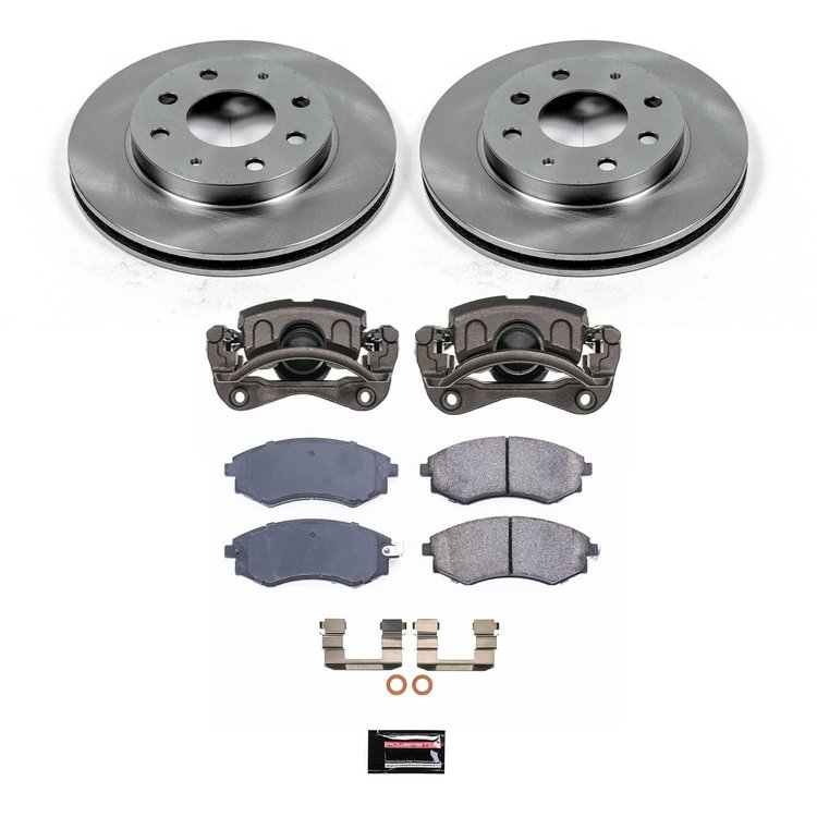 KCOE1087C OE Stock Replacement Low-Dust Ceramic Brake Pad, Rotor & Caliper Kit