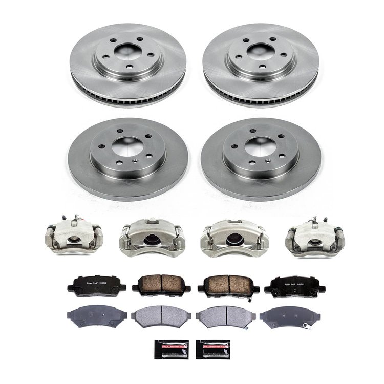 KCOE1589A OE Stock Replacement Low-Dust Ceramic Brake Pad, Rotor & Caliper Kit