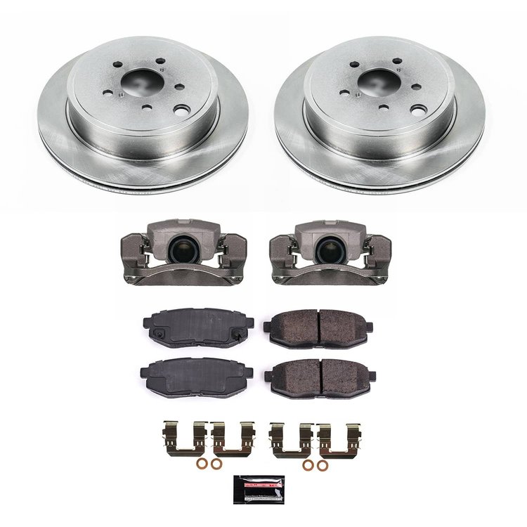 KCOE5883A OE Stock Replacement Low-Dust Ceramic Brake Pad, Rotor & Caliper Kit
