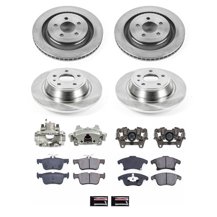KCOE6556B OE Stock Replacement Low-Dust Ceramic Brake Pad, Rotor & Caliper Kit