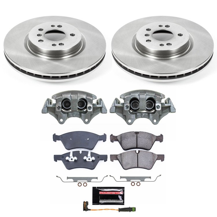 KCOE6709 OE Stock Replacement Low-Dust Ceramic Brake Pad, Rotor & Caliper Kit