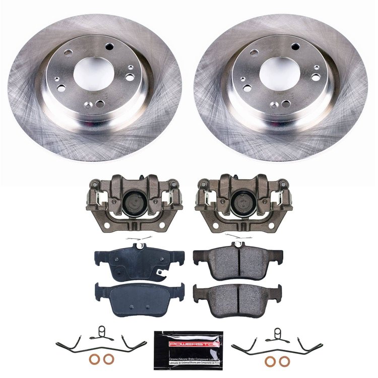 KCOE7934 OE Stock Replacement Low-Dust Ceramic Brake Pad, Rotor & Caliper Kit