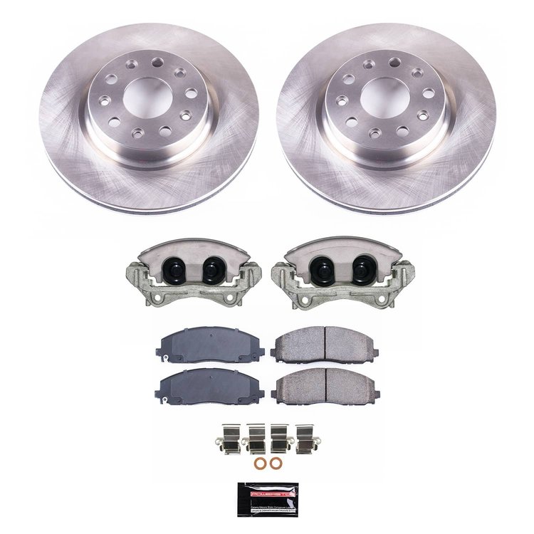 KCOE7941A OE Stock Replacement Low-Dust Ceramic Brake Pad, Rotor & Caliper Kit