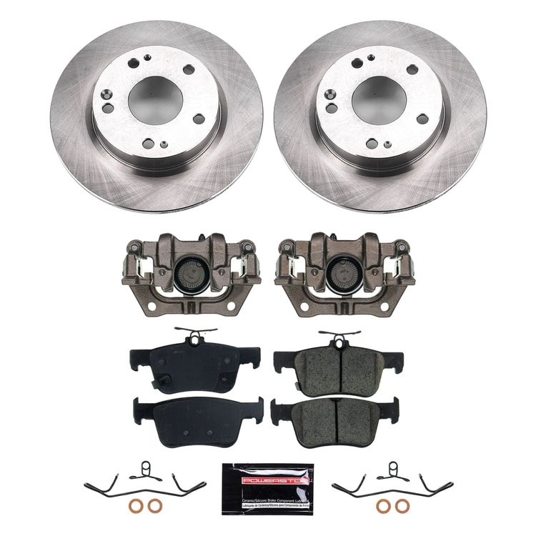 KCOE8330 OE Stock Replacement Low-Dust Ceramic Brake Pad, Rotor & Caliper Kit