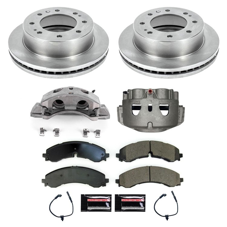 KCOE8670B OE Stock Replacement Low-Dust Ceramic Brake Pad, Rotor & Caliper Kit