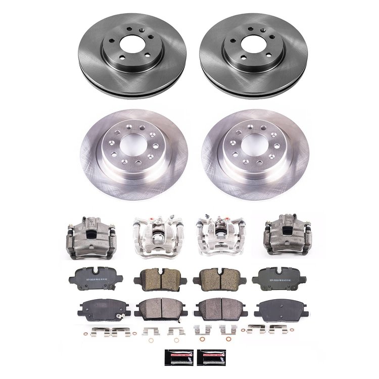 KCOE8685 OE Stock Replacement Low-Dust Ceramic Brake Pad, Rotor & Caliper Kit
