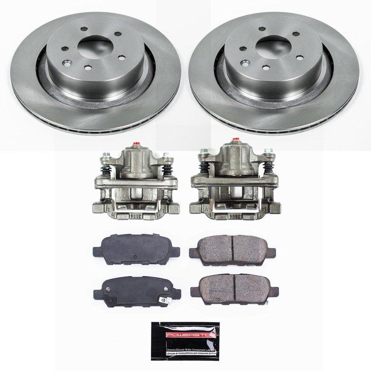 KCOE9062 OE Stock Replacement Low-Dust Ceramic Brake Pad, Rotor & Caliper Kit
