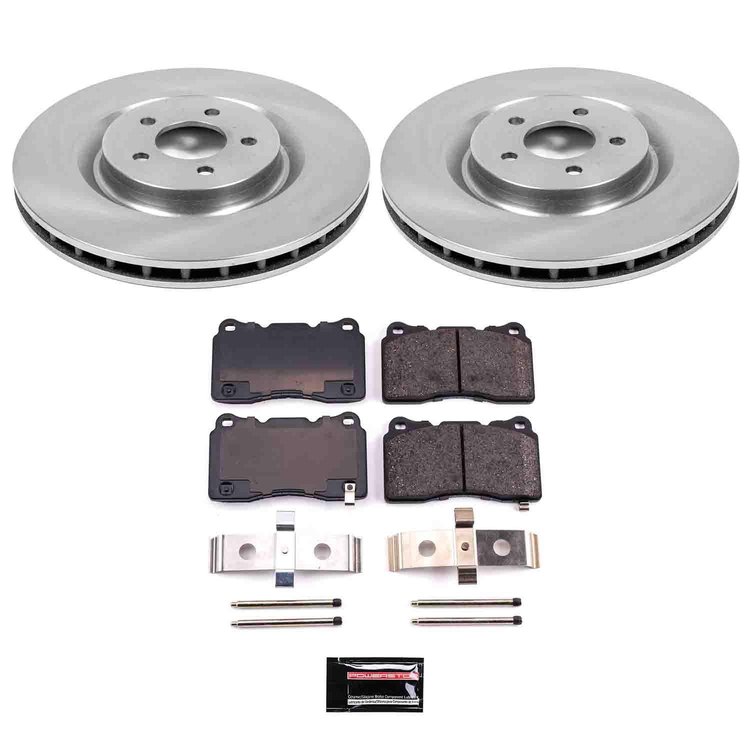 1-Click Daily Driver Brake Kits Front OE Replacement Rotors Z16 Ceramic Scorched Brake Pads