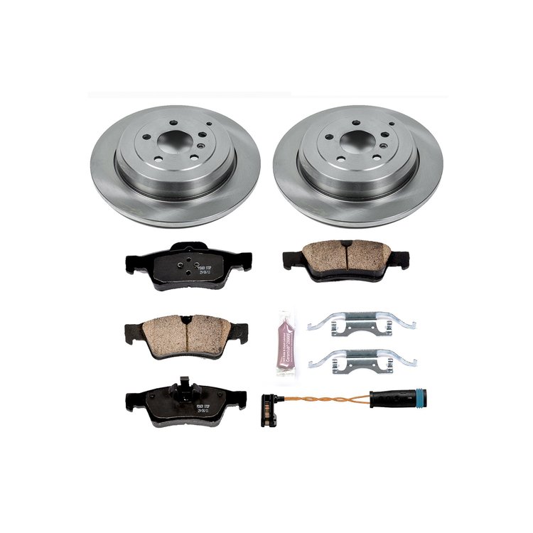 1-Click Daily Driver Brake Kits Rear OE Replacement Rotors Z16 Ceramic Scorched Brake Pads