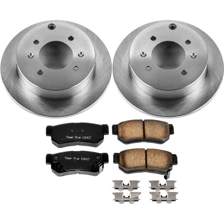 KOE5212 OE Stock Replacement Low-Dust Ceramic Brake Pad and Rotor Kit
