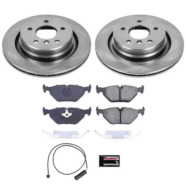 1-Click Daily Driver Brake Kits Rear OE Replacement Rotors Z16 Ceramic Scorched Brake Pads