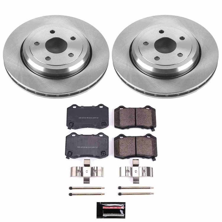 1-Click Daily Driver Brake Kits Rear OE Replacement Rotors Z16 Ceramic Scorched Brake Pads
