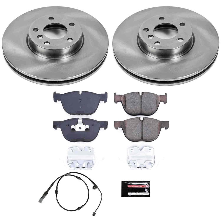 1-Click Daily Driver Brake Kits Front OE Replacement Rotors Z16 Ceramic Scorched Brake Pads