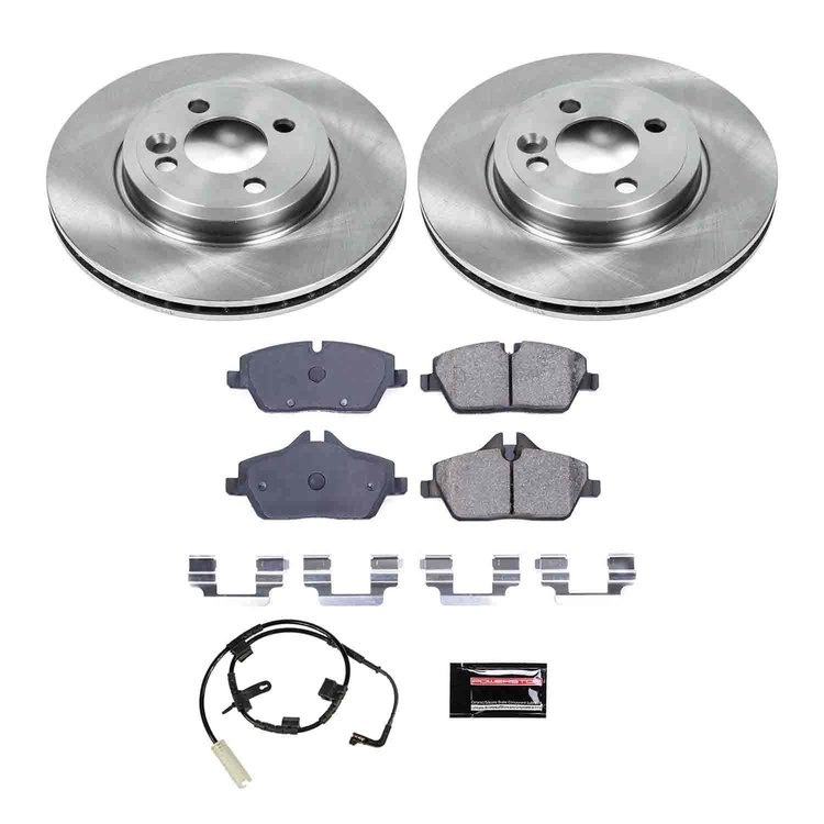1-Click Daily Driver Brake Kits Front OE Replacement Rotors Z16 Ceramic Scorched Brake Pads