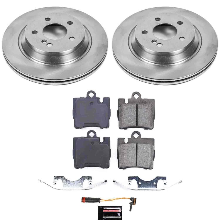 1-Click Daily Driver Brake Kits Rear OE Replacement Rotors Z16 Ceramic Scorched Brake Pads