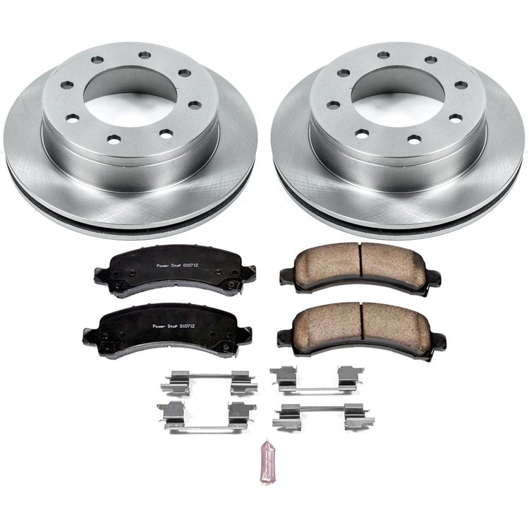 1-Click Daily Driver Brake Kits Rear OE Replacement Rotors Z16 Ceramic Scorched Brake Pads
