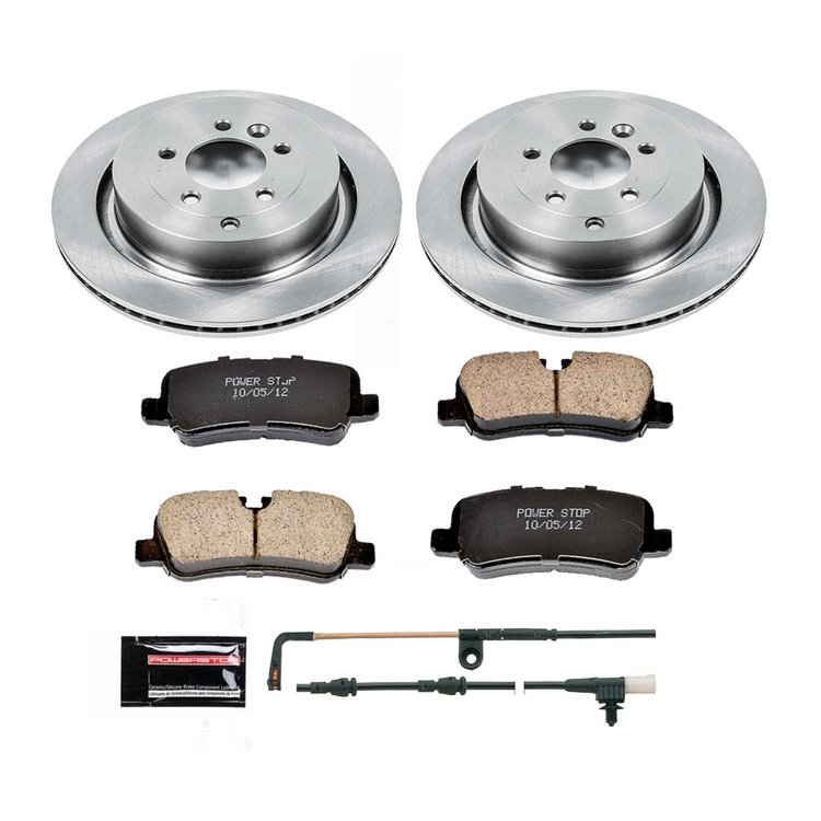 1-Click Daily Driver Brake Kits Rear OE Replacement Rotors Z16 Ceramic Scorched Brake Pads