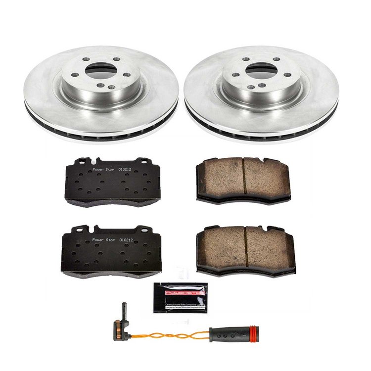 1-Click Daily Driver Brake Kits Front OE Replacement Rotors Z16 Ceramic Scorched Brake Pads