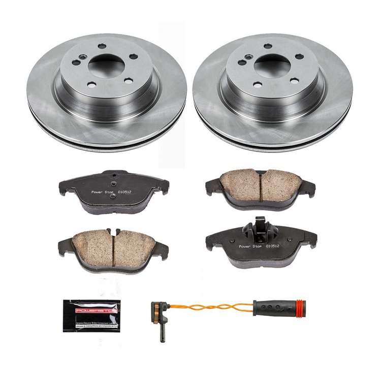 1-Click Daily Driver Brake Kits Rear OE Replacement Rotors Z16 Ceramic Scorched Brake Pads