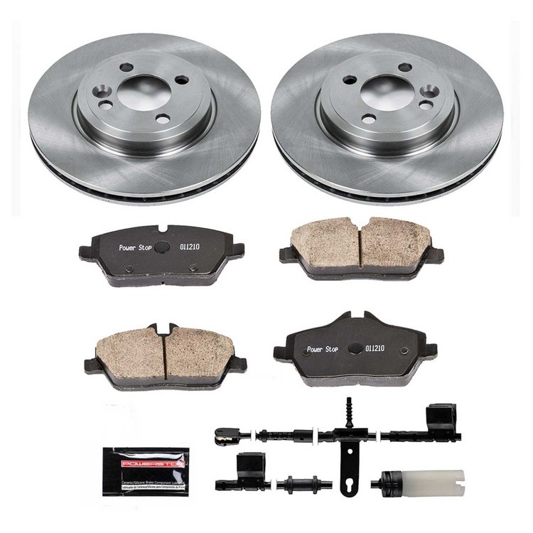 1-Click Daily Driver Brake Kits Front OE Replacement Rotors Z16 Ceramic Scorched Brake Pads