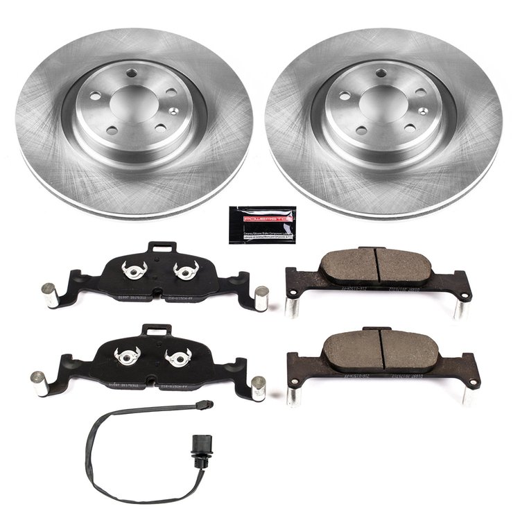 Autospecialty OE Stock Replacement Front Brake Kit Fits Select Late Model Audi Models