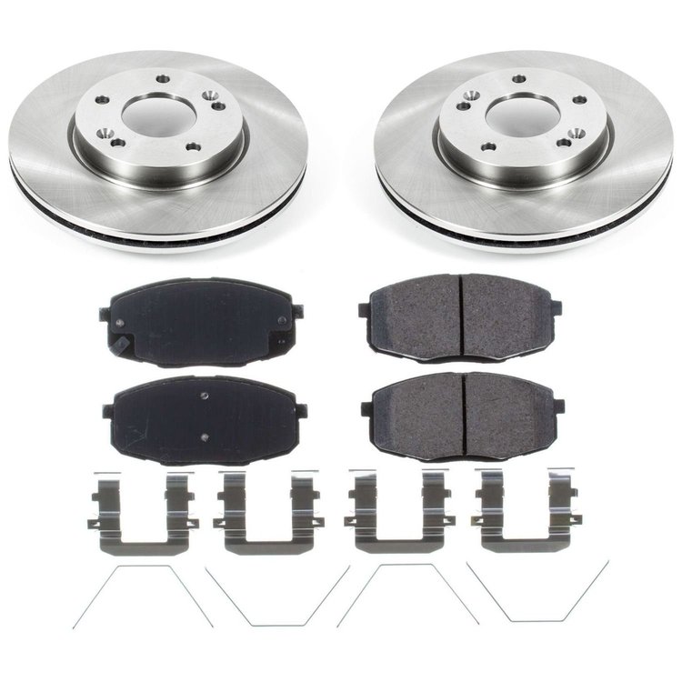 Stock Upgrade Z17 Brake Pad & Rotor Kit Fits Hyundai Elantra GT, Kia Soul [2017-2020] Front