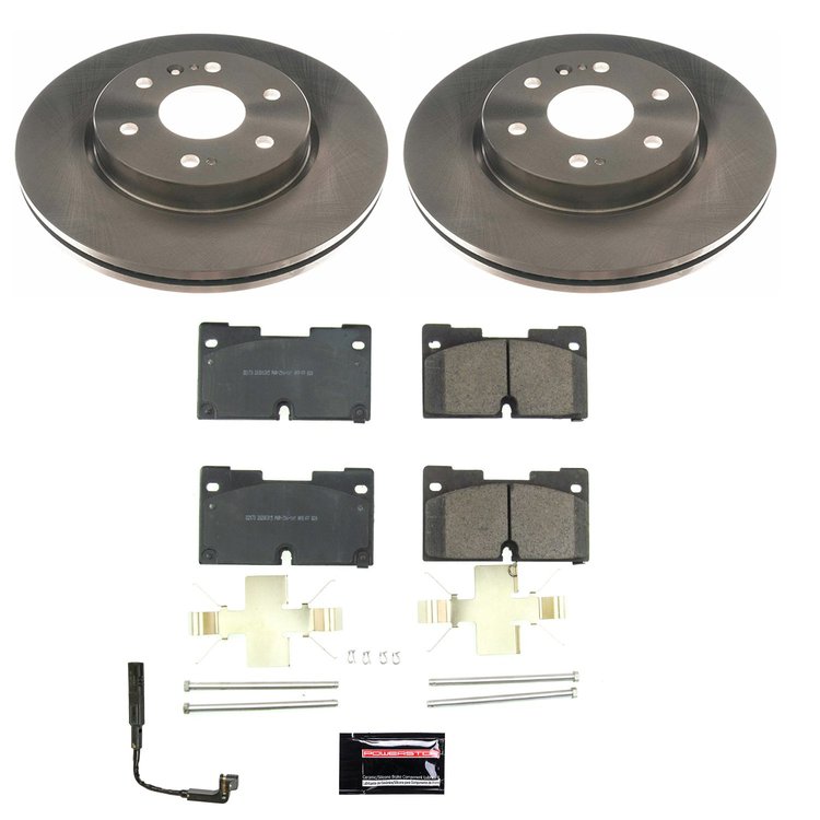 Z17 Stock Replacement Front Brake Pads and Rotors Kit Fits Select GM Escalade, Silverado, Sierra 1500, Suburban, Tahoe, Yukon