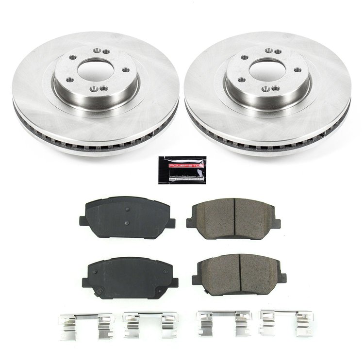Z17 Stock Replacement Front Brake Pads and Rotors Kit Fits Hyundai Santa Fe [2019-2020]