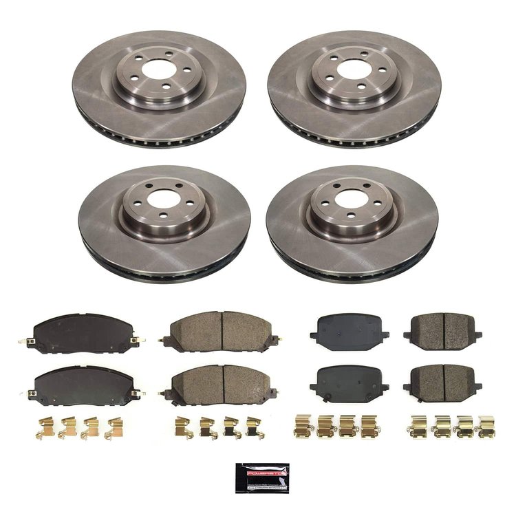 KOE8694 OE Stock Replacement Low-Dust Ceramic Brake Pad & Rotor Kit